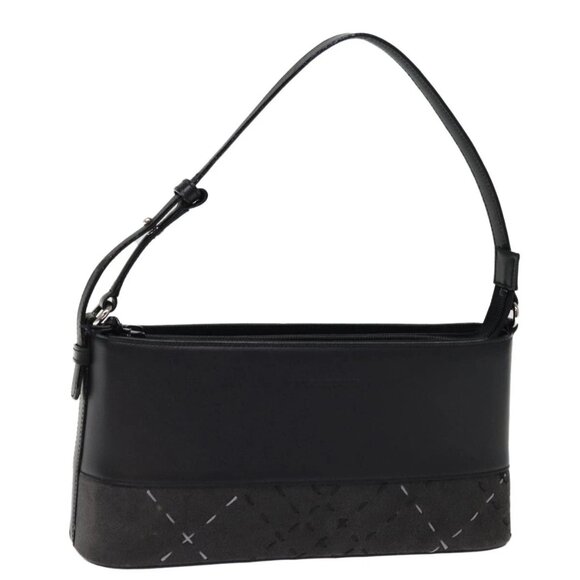 BURBERRY Hand Bag Leather Black Auth ep4234 - Picture 1 of 16